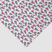 Muster mit Niedlichen Zombie Girls, Typ und Herz Seidenpapier (Ausschnitt)