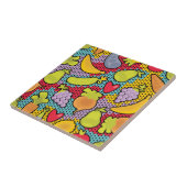 Muster mit Obst und Gemüse Fliese (Seite)