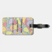 Muster mit Obst und Gemüse Gepäckanhänger (Rückseite horizontal)