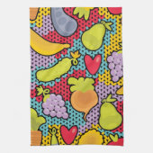 Muster mit Obst und Gemüse Handtuch (Vertikal)