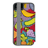 Muster mit Obst und Gemüse Incipio iPhone Geldbeutel-Hülle (Folio Rückseite)