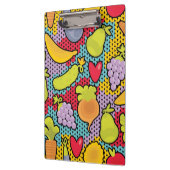 Muster mit Obst und Gemüse Klemmbrett (Links)