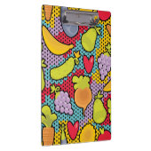 Muster mit Obst und Gemüse Klemmbrett (Rechts)