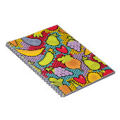 Muster mit Obst und Gemüse Notizblock (Rechte Seite)