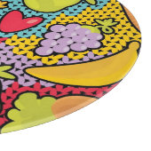 Muster mit Obst und Gemüse Schneidebrett (Ecke)