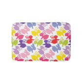 Muster mit Ostern-Kaninchen Badematte (Vorderseite)