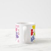 Muster mit Ostern-Kaninchen Espressotasse (Rückseite)