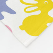 Muster mit Ostern-Kaninchen Fleecedecke (Ecke)