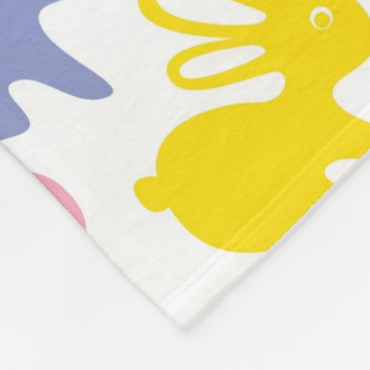 Muster mit Ostern-Kaninchen Fleecedecke (Ecke)