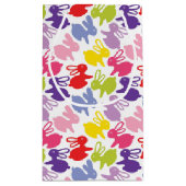 Muster mit Ostern-Kaninchen Kleine Geschenktüte (Rückseite)