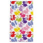 Muster mit Ostern-Kaninchen Kleine Geschenktüte (Vorderseite)