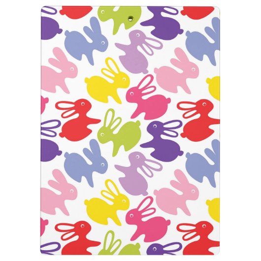 Muster mit Ostern-Kaninchen Klemmbrett (Rückseite)