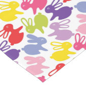 Muster mit Ostern-Kaninchen Kurzer Tischläufer (Ecke)
