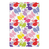 Muster mit Ostern-Kaninchen Mini Klemmbrett (Rückseite)