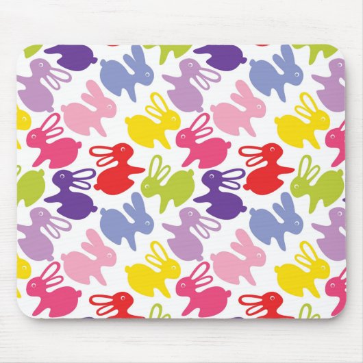 Muster mit Ostern-Kaninchen Mousepad (Vorne)