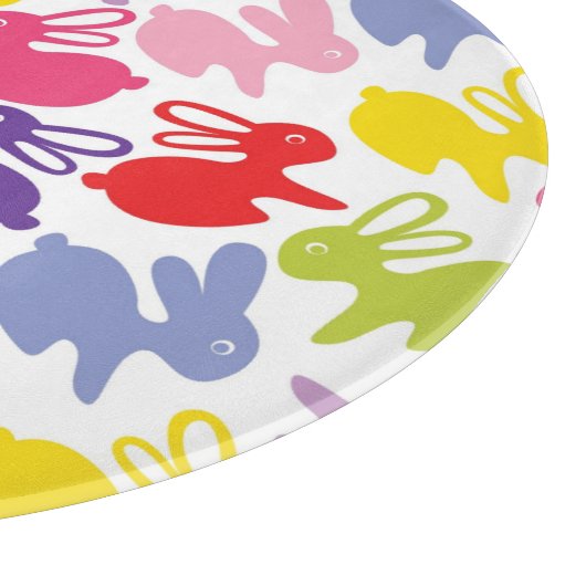 Muster mit Ostern-Kaninchen Schneidebrett (Ecke)