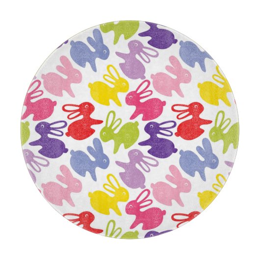 Muster mit Ostern-Kaninchen Schneidebrett (Vorderseite)