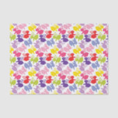 Muster mit Ostern-Kaninchen Seidenpapier (Vorderseite)