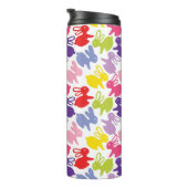 Muster mit Ostern-Kaninchen Thermosbecher (Nach rechts gedreht)