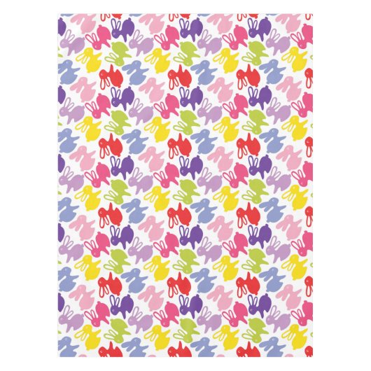 Muster mit Ostern-Kaninchen Tischdecke (Vorderseite)