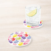 Muster mit Ostern-Kaninchen Untersetzer (Seite)