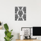 Muster mit Owls Doodle 2 Poster (Heimbüro)