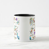 Muster mit Pfau und Blumen Pfau Tasse (Zentrum)