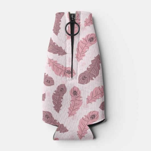 Muster mit Pfauenfedern Flaschenkühler (Rückseite)