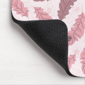 Muster mit Pfauenfedern Mousepad (Ecke)