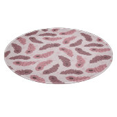 Muster mit Pfauenfedern Schneidebrett (Ecke)