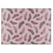 Muster mit Pfauenfedern Schneidebrett (Vorderseite)