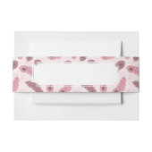 Muster mit Pfaufedern Einladungsbanderole (Vorderseite Beispiel)