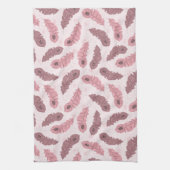 Muster mit Pfaufedern Geschirrtuch (Vertikal)