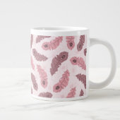 Muster mit Pfaufedern Jumbo-Tasse (Rechts)