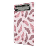 Muster mit Pfaufedern Mini Klemmbrett (Gewinkelt2)