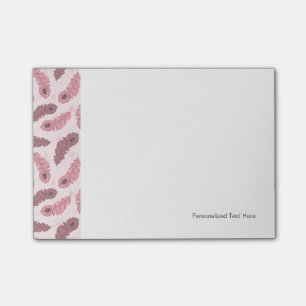 Muster mit Pfaufedern Post-it Klebezettel