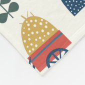 Muster mit Pferden, die von skandinavischer Kunst Fleecedecke (Ecke)