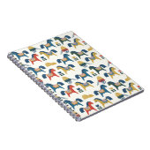 Muster mit Pferden, die von skandinavischer Kunst  Notizblock (Rechte Seite)