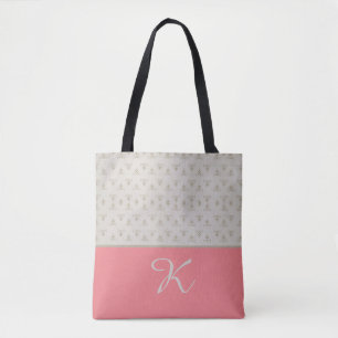 Muster mit Pfirsichfarbe Tasche