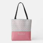Muster mit Pfirsichfarbe Tasche (Rückseite)