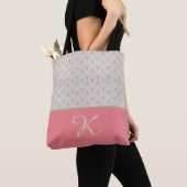 Muster mit Pfirsichfarbe Tasche (Von Nahem)
