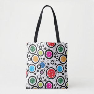 Muster mit Pickleballs Tasche