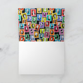 Muster mit Porträts der beststen Komponisten Karte (Innenseite)