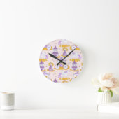 Muster mit Prinzessin Runde Wanduhr (Zuhause)