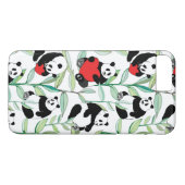 Muster mit reizenden Pandas mit Herzen Case-Mate iPhone Hülle (Rückseite (Horizontal))