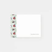 Muster mit reizenden Pandas mit Herzen Post-it Klebezettel (Vorderseite)