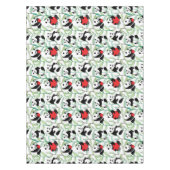 Muster mit reizenden Pandas mit Herzen Tischdecke (Vorderseite)
