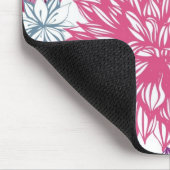 Muster mit rosa Astern und Dahlie Mousepad (Ecke)