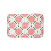 Muster mit rosa Blume Badematte (Vorderseite)