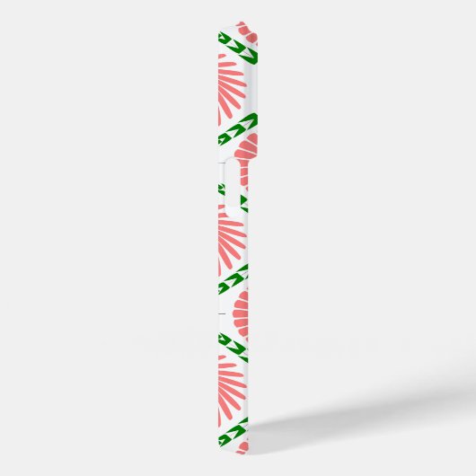 Muster mit rosa Blume Case-Mate iPhone Hülle (Rückseite / Rechts)